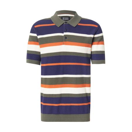Scotch & Soda SCOTCH & SODA Trui navy / olijfgroen / oranje / wit