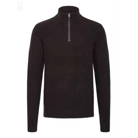 Casual Friday Casual Friday Trui CFHEINE halfzip zwart