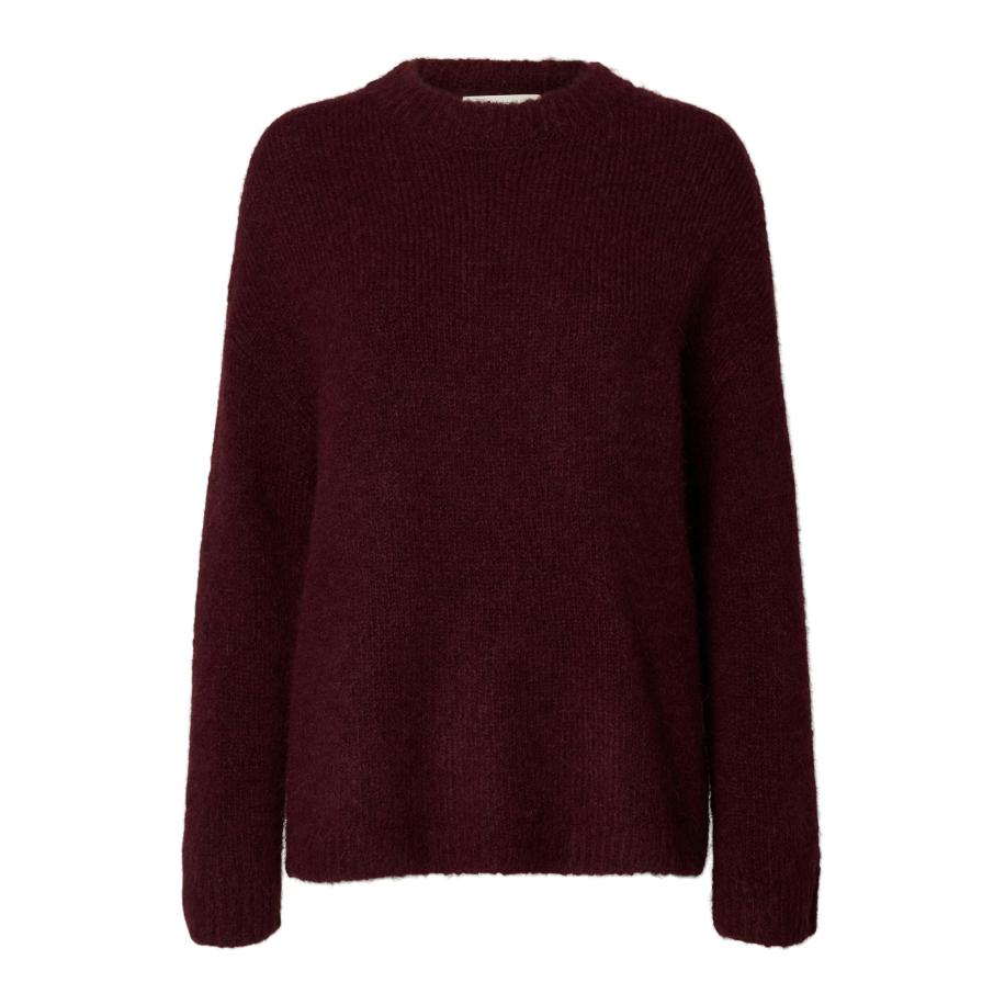 Selected SELECTED Trui SLFGABRIELLA aubergine -