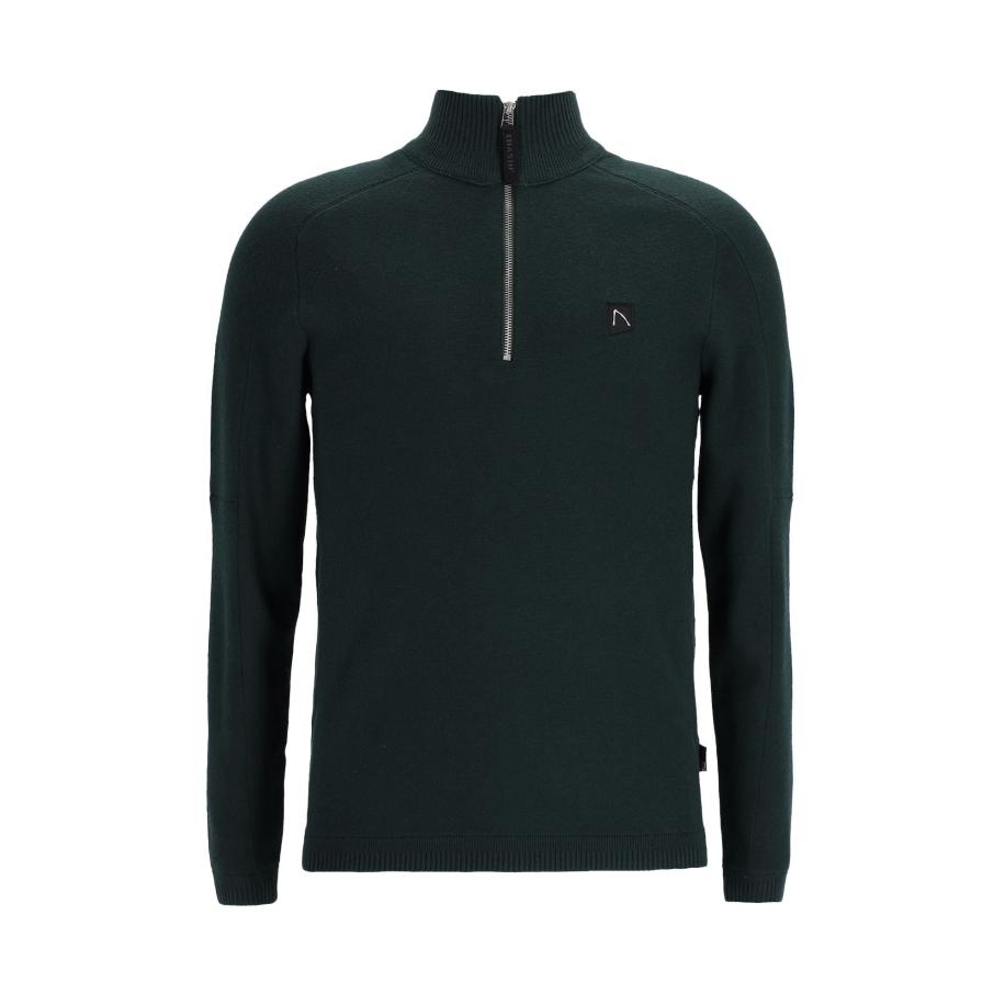 CHASIN Trui Oscar Half Zip donkergroen Groen