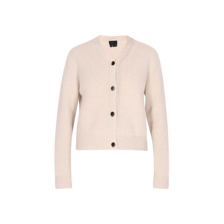 DreiMaster DreiMaster Klassik Gebreid vest wolwit