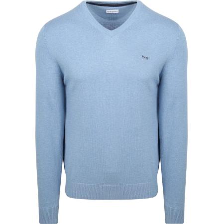 McGregor Trui Merino Blend V-Hals Ice Blauw