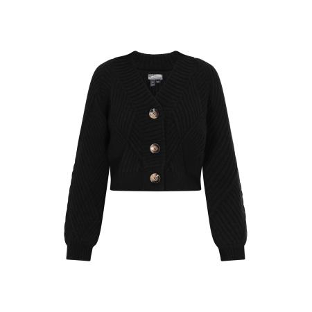 DreiMaster DreiMaster Vintage Gebreid vest zwart