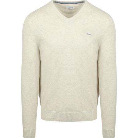 McGregor Trui Merino Blend V-Hals Off White