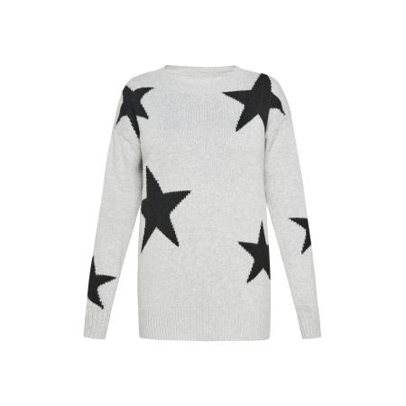 SANIKA SANIKA Trui Fashion Look grijs / zwart