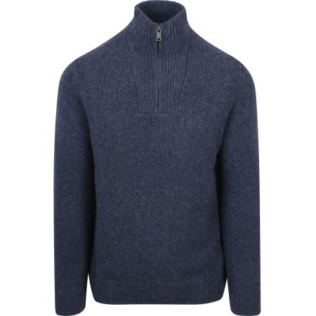 McGregor Half Zip Trui Lamswol Blend Navy