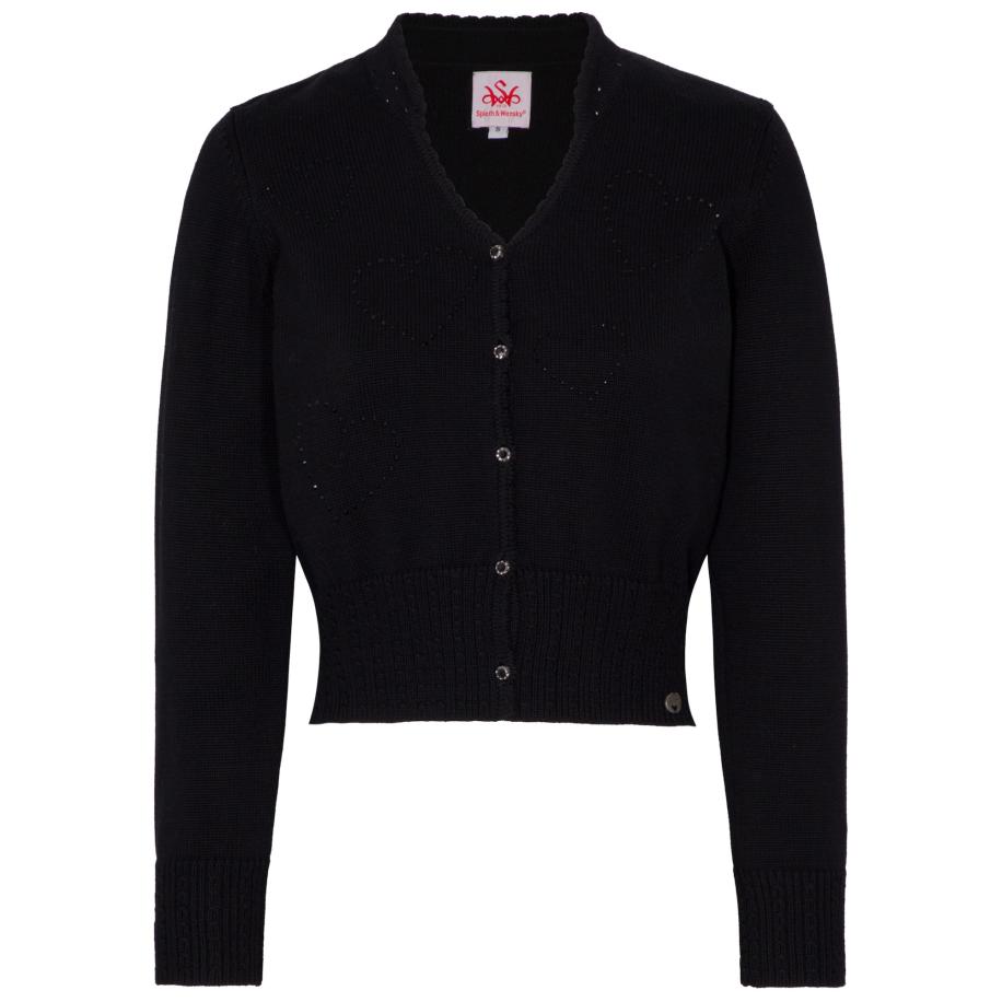 Spieth & Wensky SPIETH & WENSKY Gebreid vest Gosina zwart -