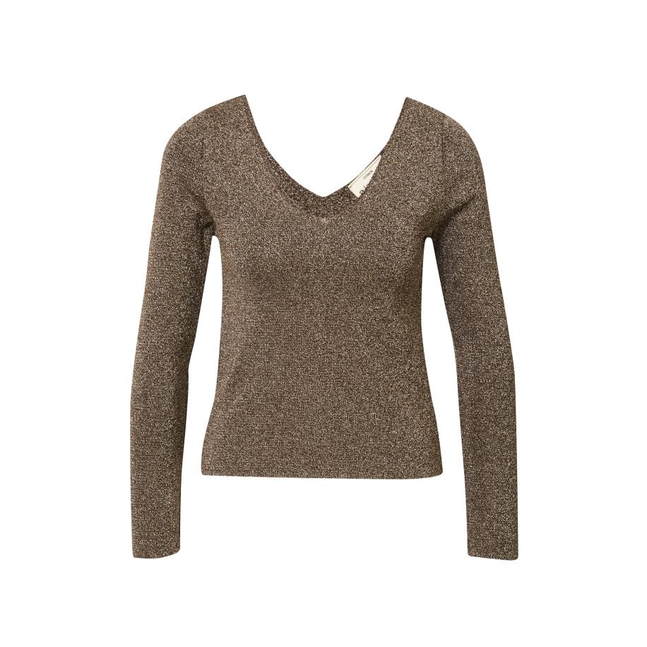 A LOT LESS A LOT LESS Trui Nina donkerbruin / goud -