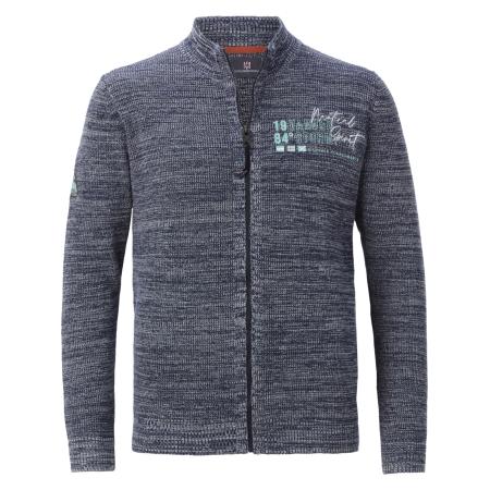 jan vanderstorm Jan Vanderstorm Gebreid vest Aksellund blauw