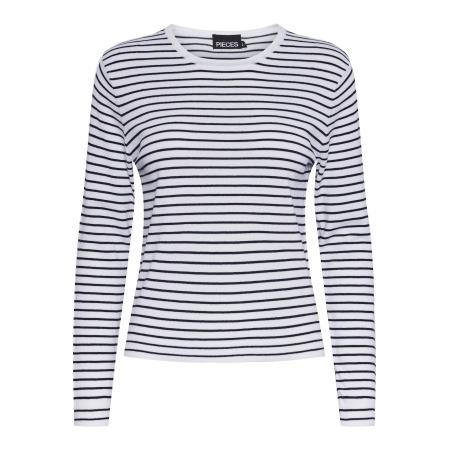 PIECES Trui zwart / wit