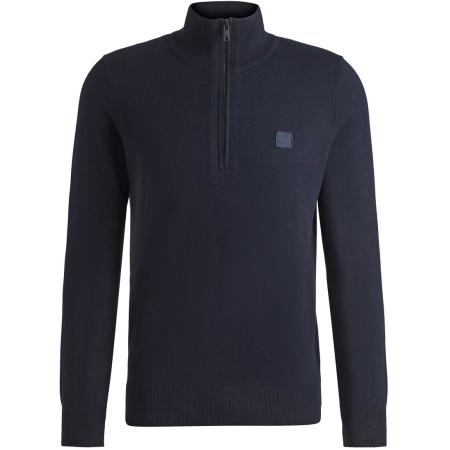 BOSS Kanobix Half Zip Trui Donkerblauw