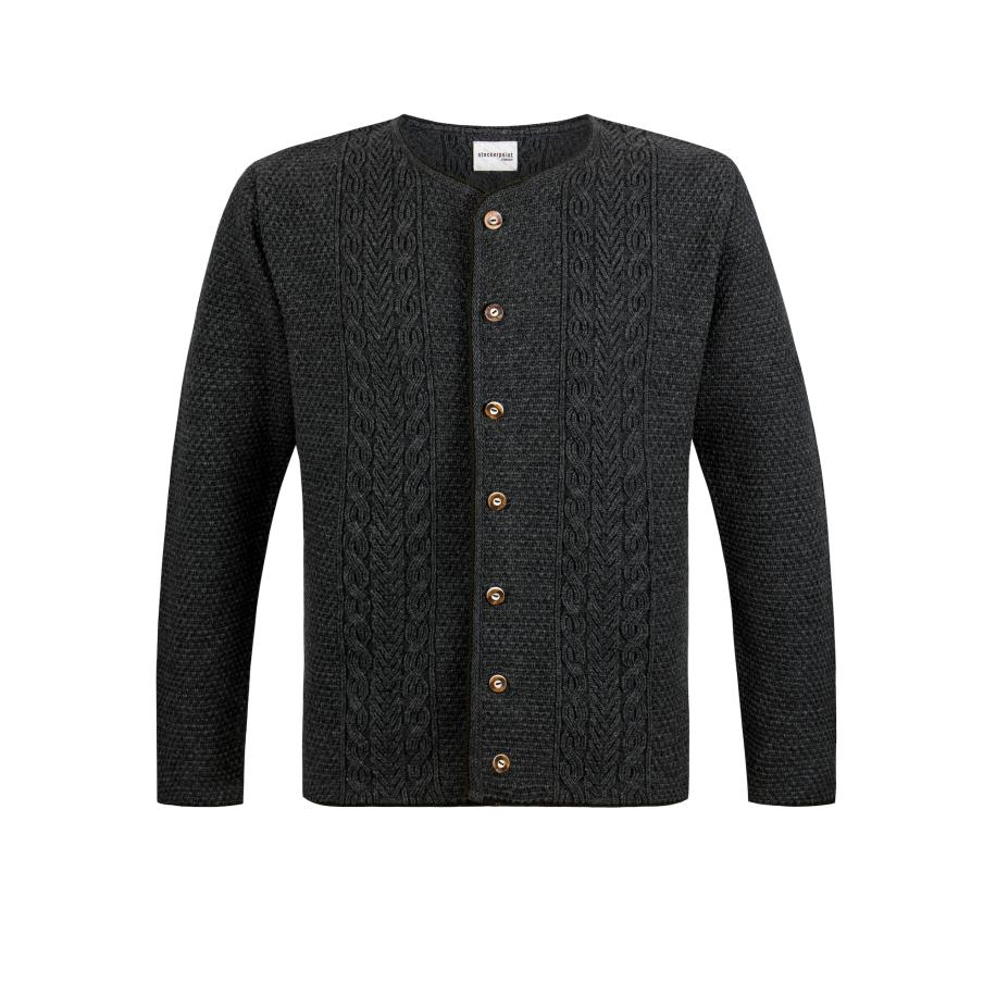 Stockerpoint STOCKERPOINT Gebreid vest Caselli antraciet -