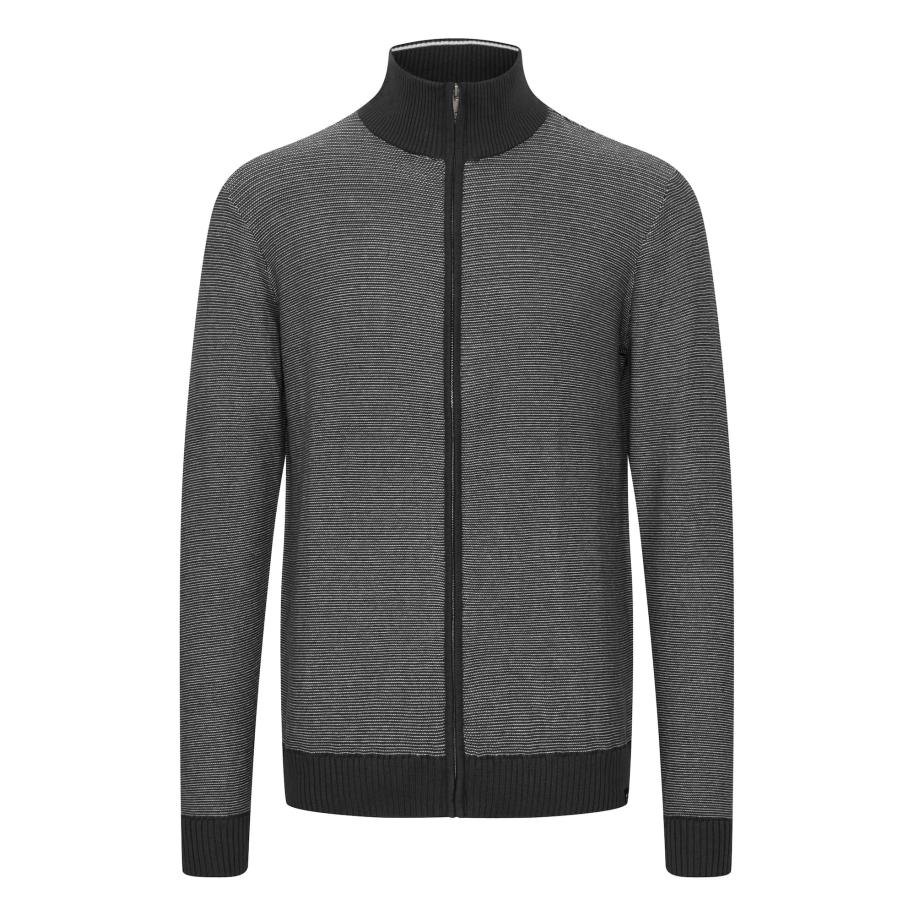 FQ1924 FQ1924 Gebreid vest Fqlewis zwart / wit -