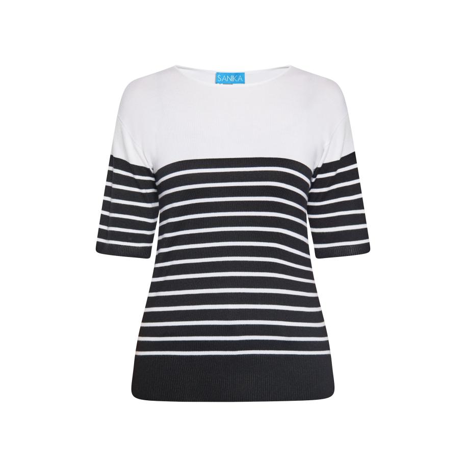 SANIKA SANIKA Trui zwart / wit -