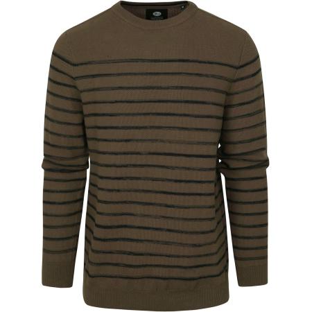 Petrol Trui Streep Donkergroen