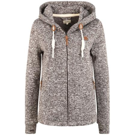 Oxmo Fleece jas OXThory grijs gemêleerd