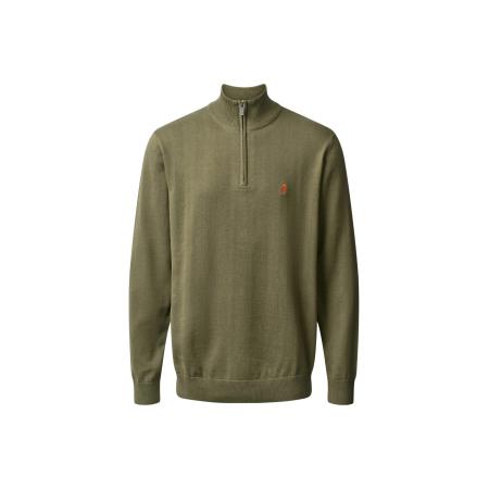 MCS MCS Trui Eli olijfgroen / rood