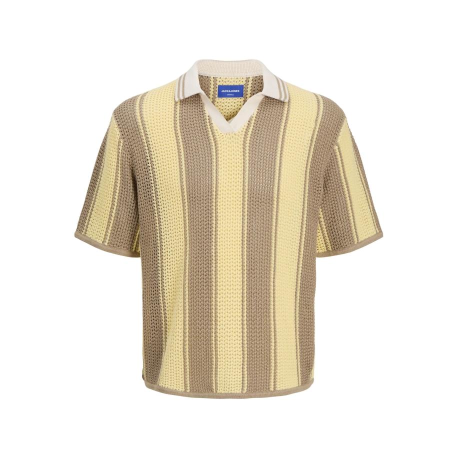 Jack & Jones JACK & JONES Trui chamois / aardetinten / wit -