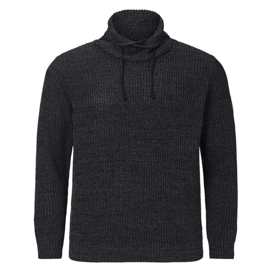 jan vanderstorm Jan Vanderstorm Trui Dumeni zwart gemêleerd -