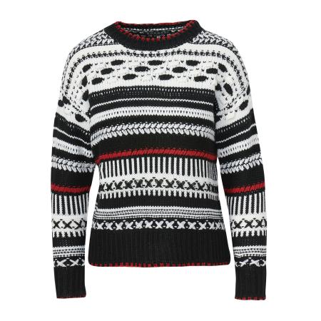 KOROSHI KOROSHI Trui vuurrood / zwart / wit