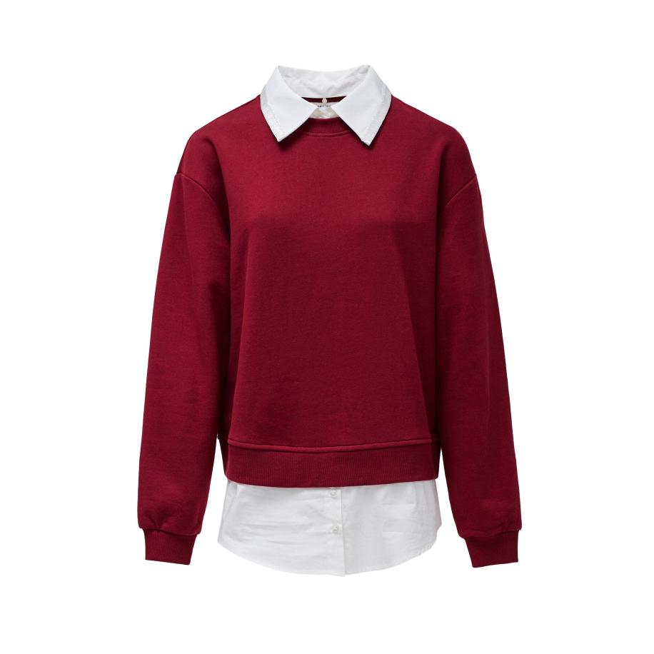 Salsa Salsa Jeans Trui donkerrood / wit -