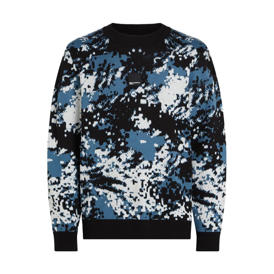 Karl Lagerfeld KARL LAGERFELD JEANS Trui navy / zwart / wit -