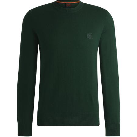 BOSS Pullover Kanovano Donkergroen
