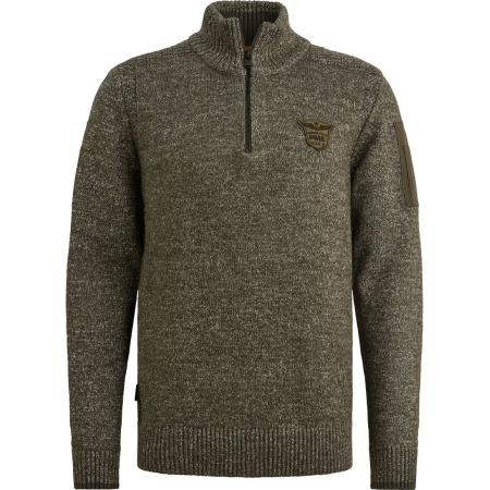 PME Legend Half Zip Trui Grijs Groen