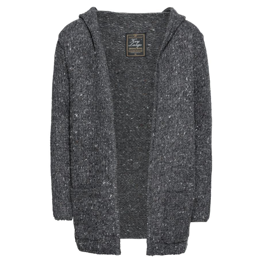 Key Largo Key Largo Gebreid vest donkergrijs -