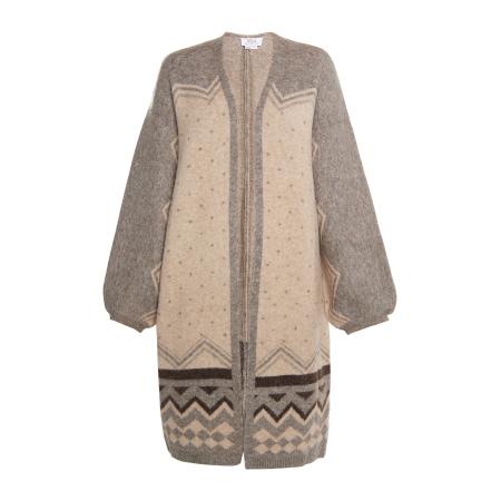 Usha usha FESTIVAL Gebreid vest beige / beige gemêleerd / zwart