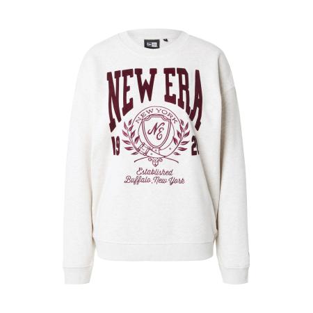 New Era NEW ERA Sweatshirt lichtgrijs / bourgogne