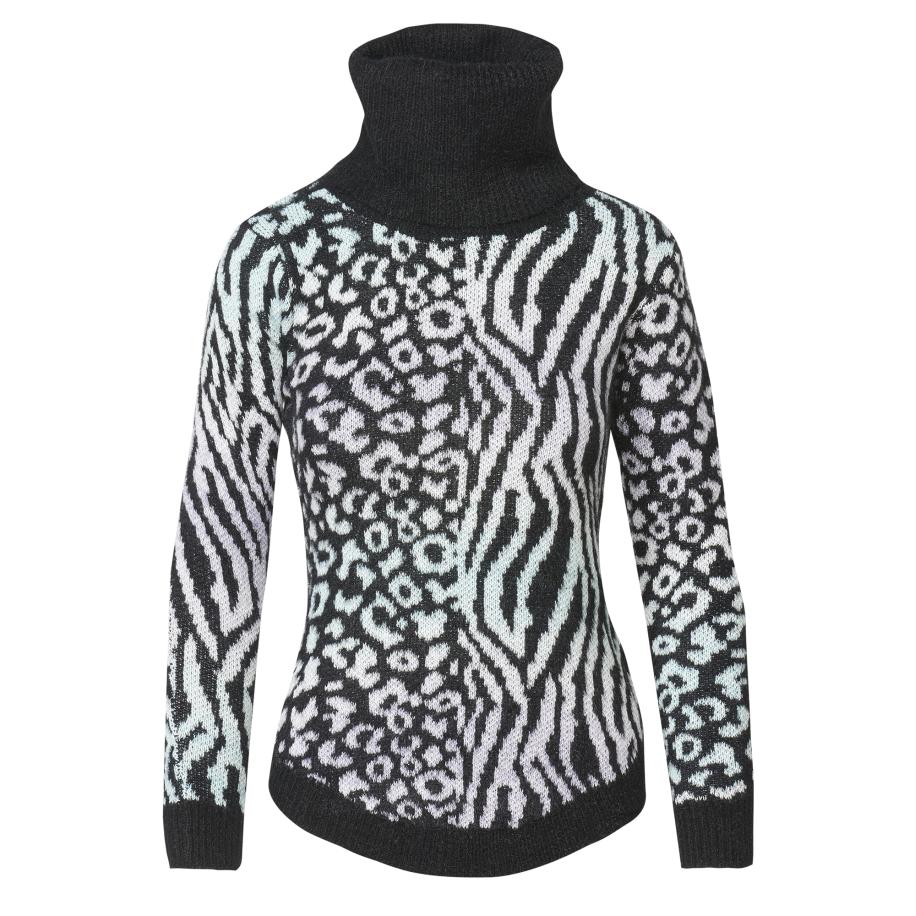 KOROSHI KOROSHI Trui zwart / wit -