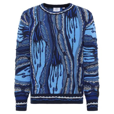 carlo colucci Carlo Colucci Trui Ernandes navy / hemelsblauw / wit