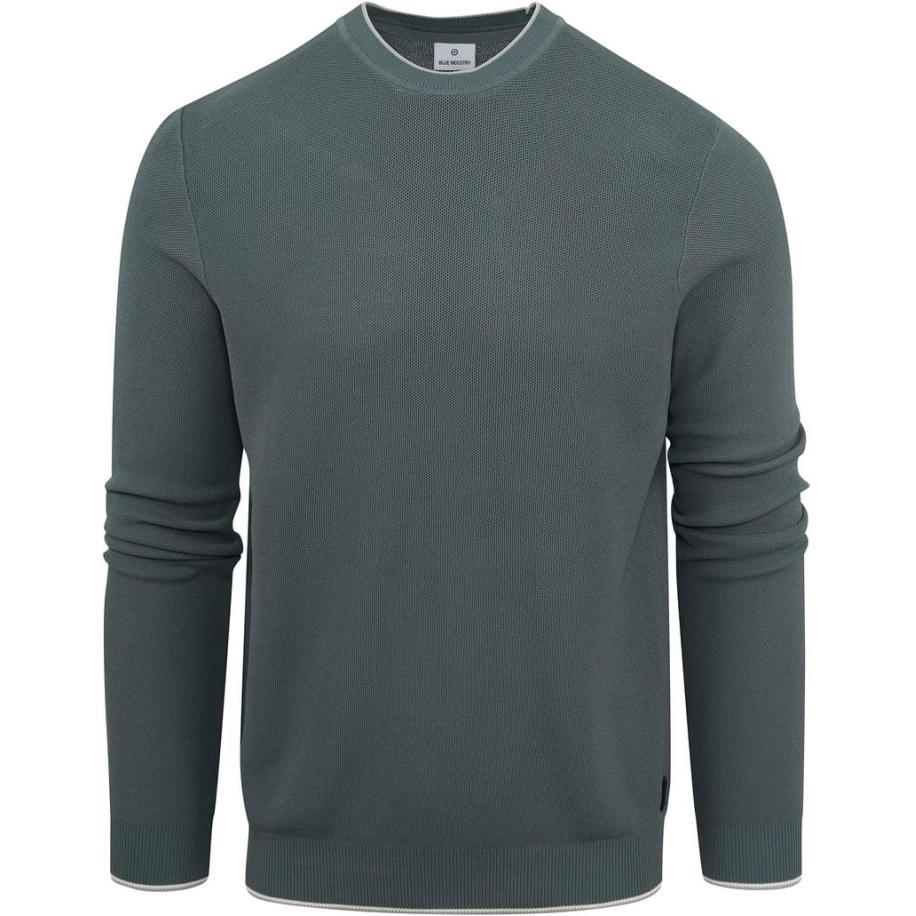 Blue Industry Pullover Groen Groen