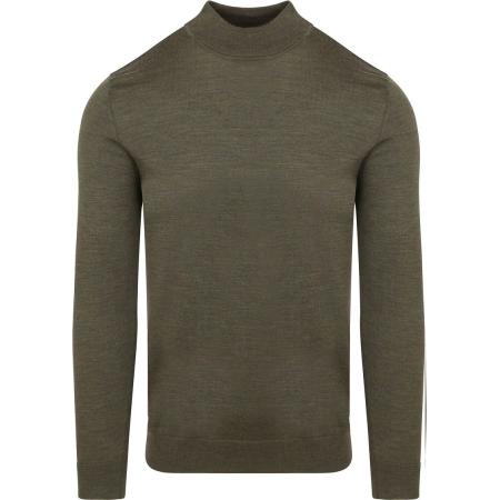 Profuomo Turtleneck Trui Merino Olijfgroen