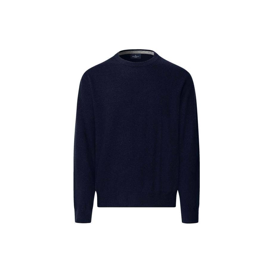 Hackett London Trui donkerblauw / karamel Blauw