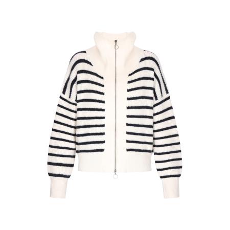 DreiMaster DreiMaster Maritim Gebreid vest zwart / wit