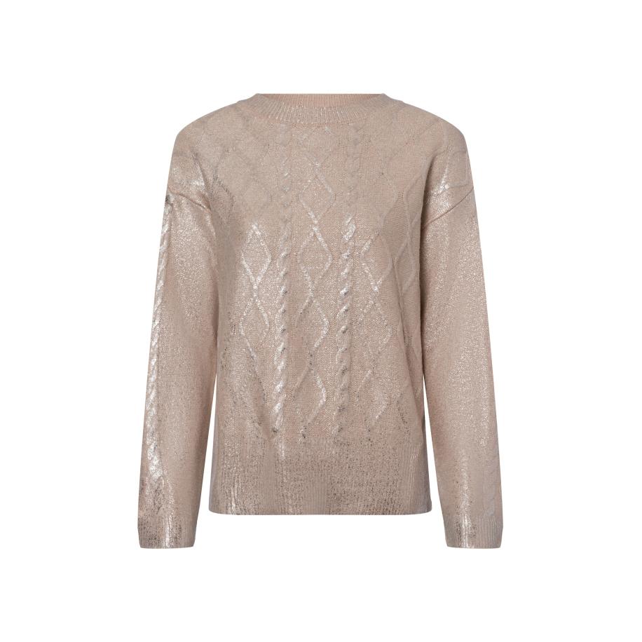 More & More MORE & MORE Trui beige / zilver -