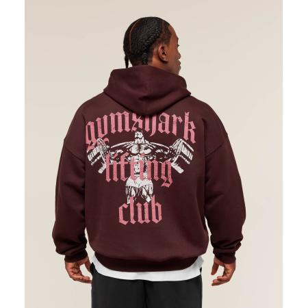 Gymshark Lifting Club Hoodie Rich Maroon