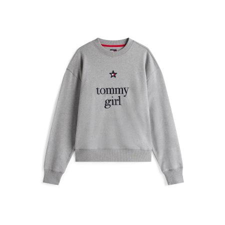 Tommy Jeans Tommy Jeans Sweatshirt marine / grijs gemêleerd / rood / wit