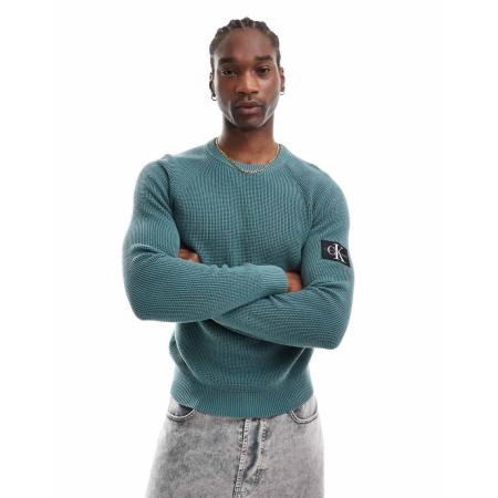 Calvin Klein Jeans - Trui met badge in groen