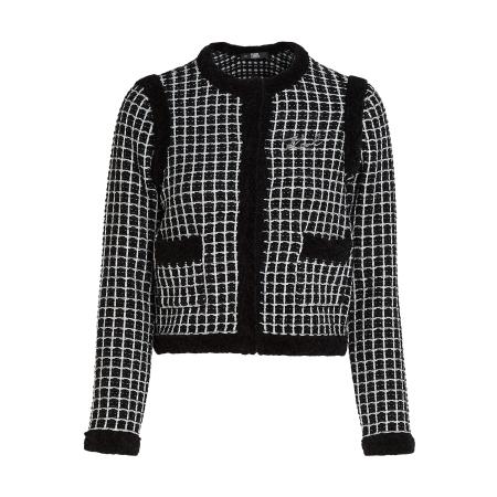 Karl Lagerfeld Karl Lagerfeld Gebreid vest zwart / wit