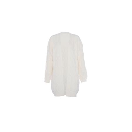 Faina faina Gebreid vest wolwit