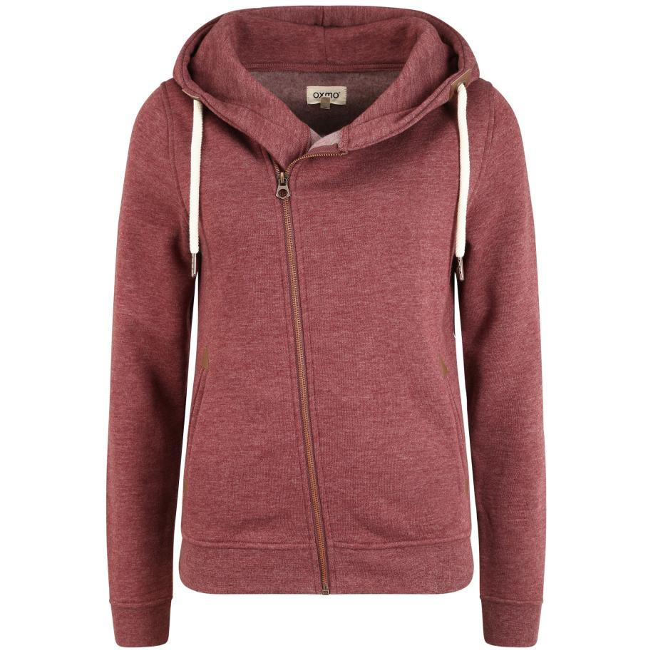 Oxmo Oxmo Sweatvest wijnrood -