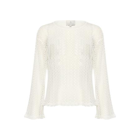 Kaffe Trui Lykke wit