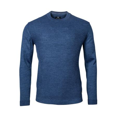 Baileys Trui ronde halsblauw, Effen