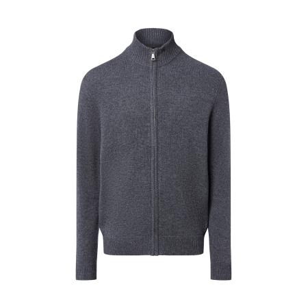 Andrew James Andrew James Gebreid vest antraciet