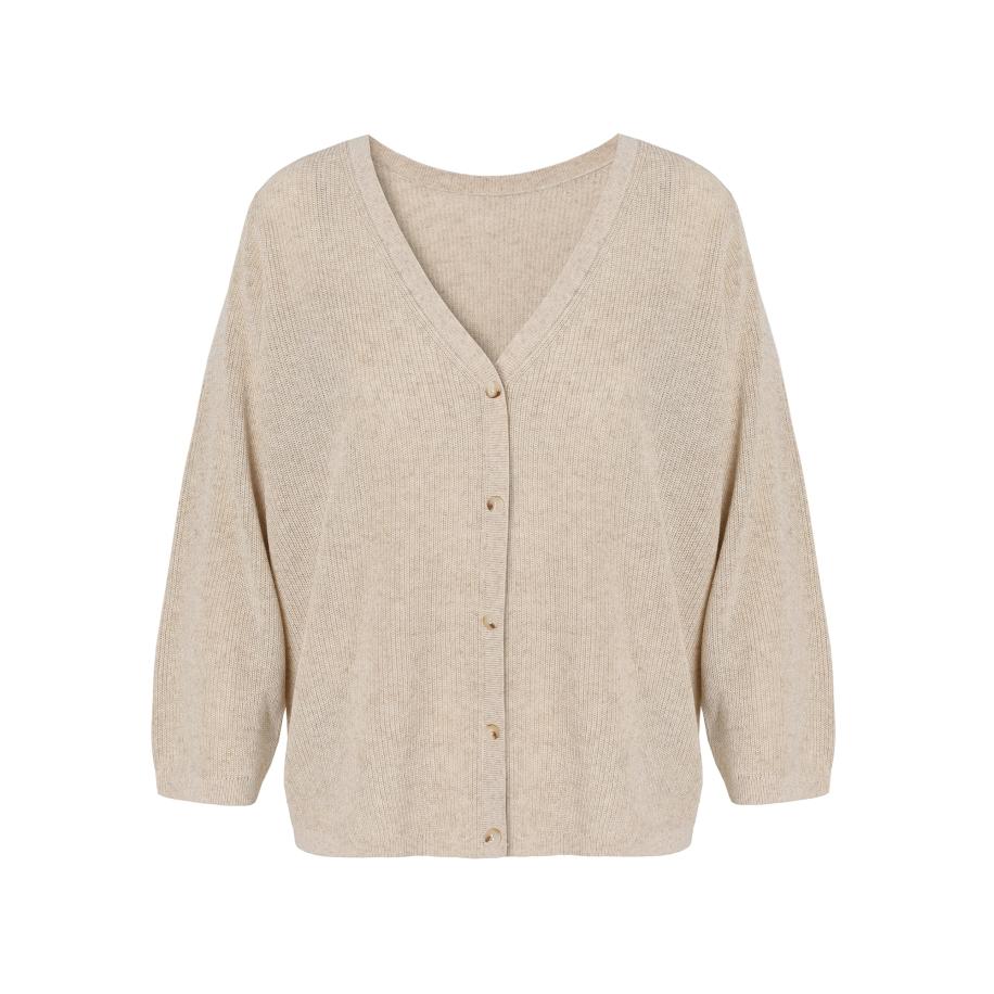 TATUUM TATUUM Gebreid vest ESTIKA beige gemêleerd -