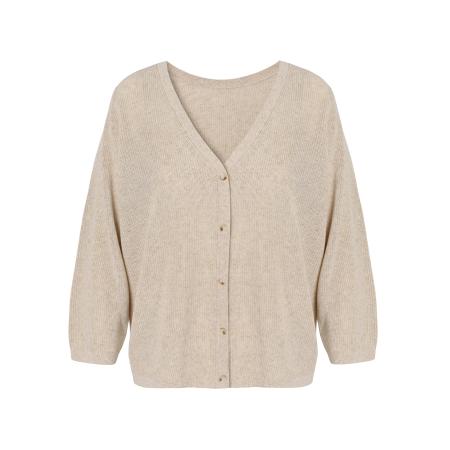 TATUUM TATUUM Gebreid vest ESTIKA beige gemêleerd