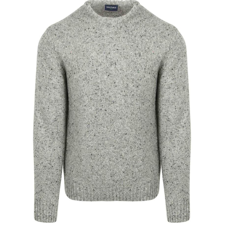 Suitable Trui Donnegal Tweed Eco Wool Grijs Grijs